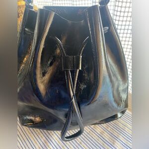 Alessandro Mari genuine leather bag black  made in Italy